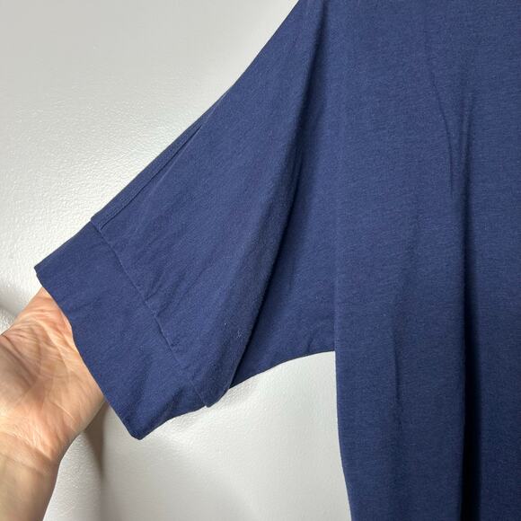 Lisa Bayne Jersey Top Bamboo Lagenlook Boho Boxy Relaxed Coastal Women’s Small - Picture 6 of 6